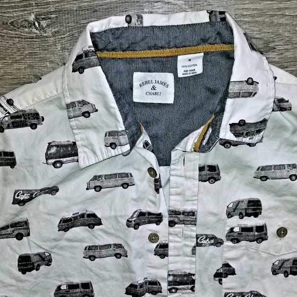 VW Print Button Down - Picture 3 of 3